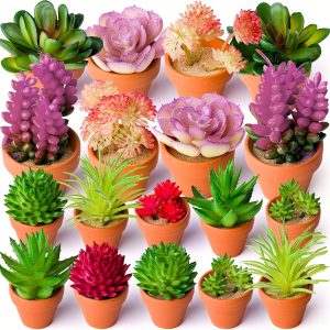 27pcs Mini Artificial Succulent Set for DIY Home & Office Decor - Perfect for Thanksgiving, Christmas, Halloween, and New Year's Tabletop Display - No Power Needed, Featherless, Outdoor/Indoor Use